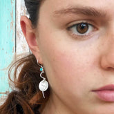 Silver Statement earrings handmade Mexican